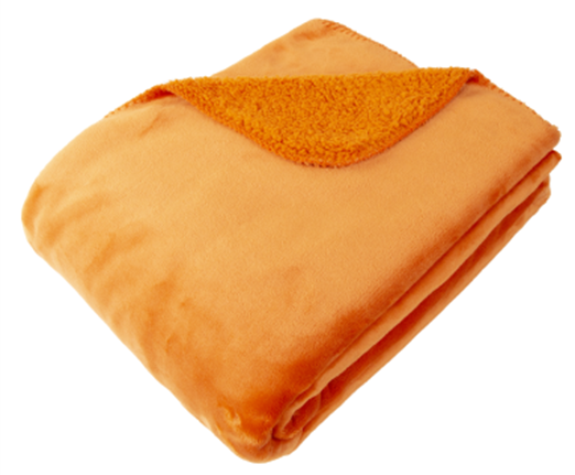 SOFTEST FLEECE THROW ORANGE 150 X 200