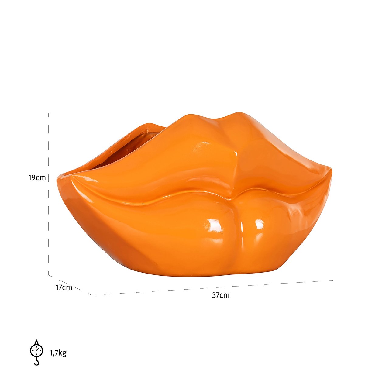 Vase Lippo orange ()- Richmond Interiors