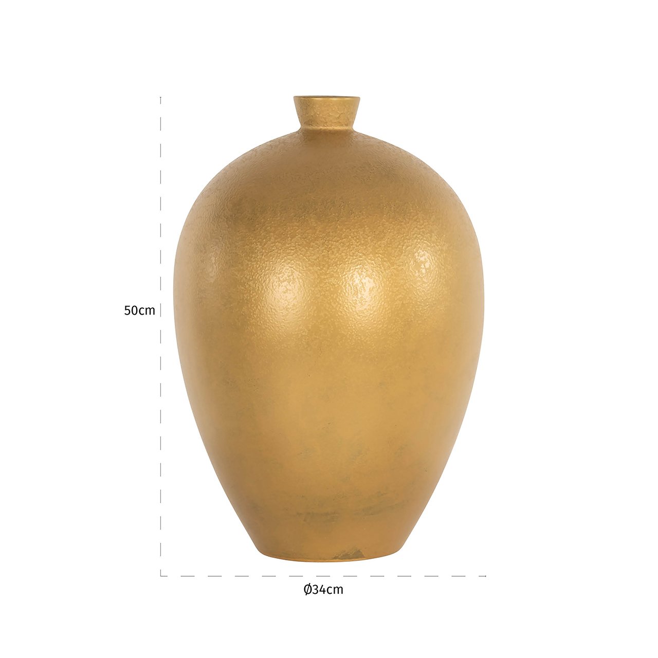 Vase Shirley (Gold)- Richmond Interiors