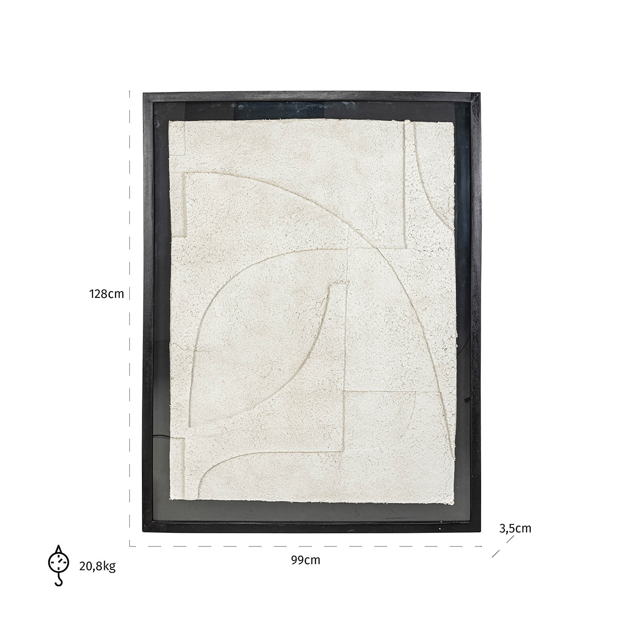 Wall art Moana (Black/white)- Richmond Interiors