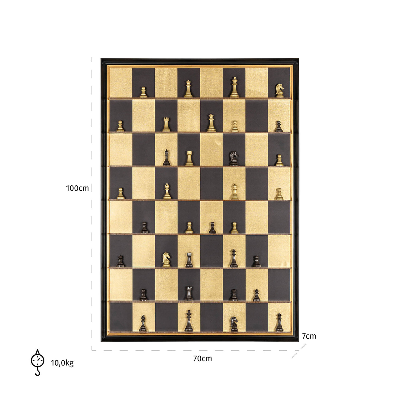 Wall art Nala (Black/gold)- Richmond Interiors