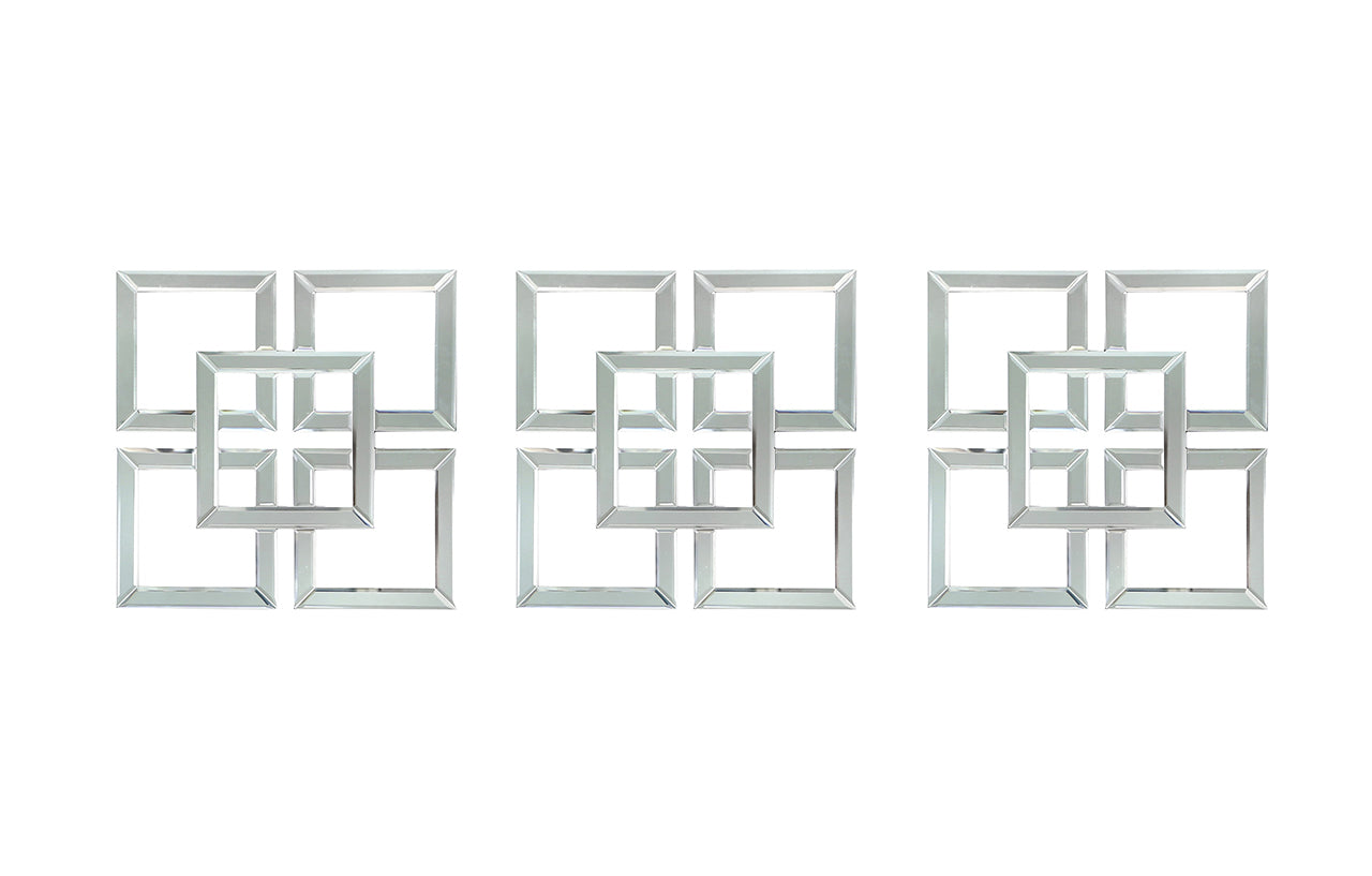 Manhattan 40x40 Geo Mirror Wall Art