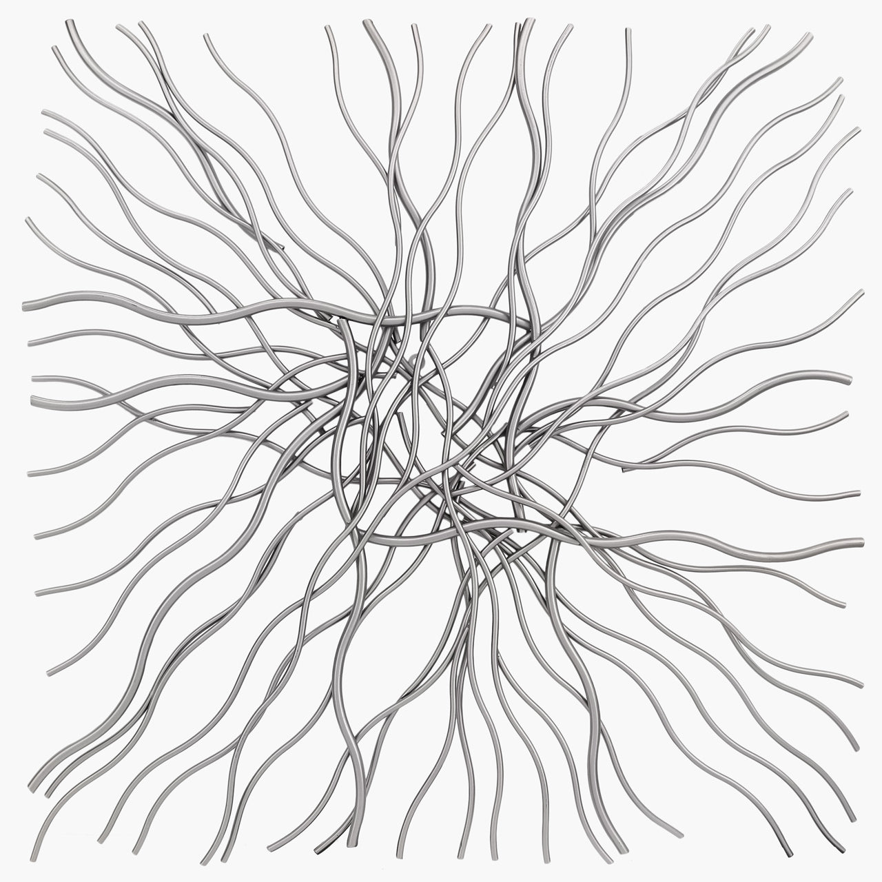 100x100 Silver Metal Wall Art