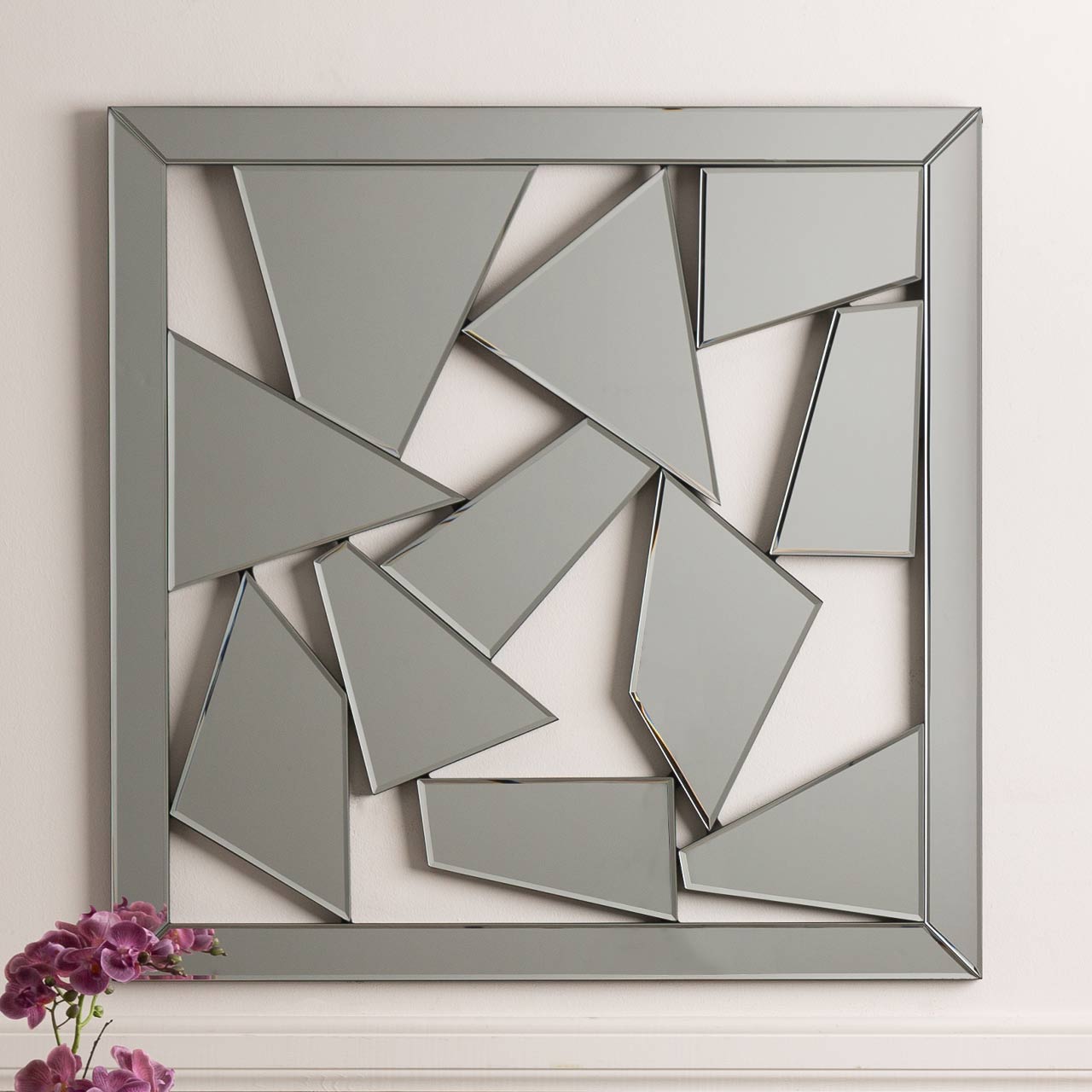 80cm Abstract Mirror Wall Art