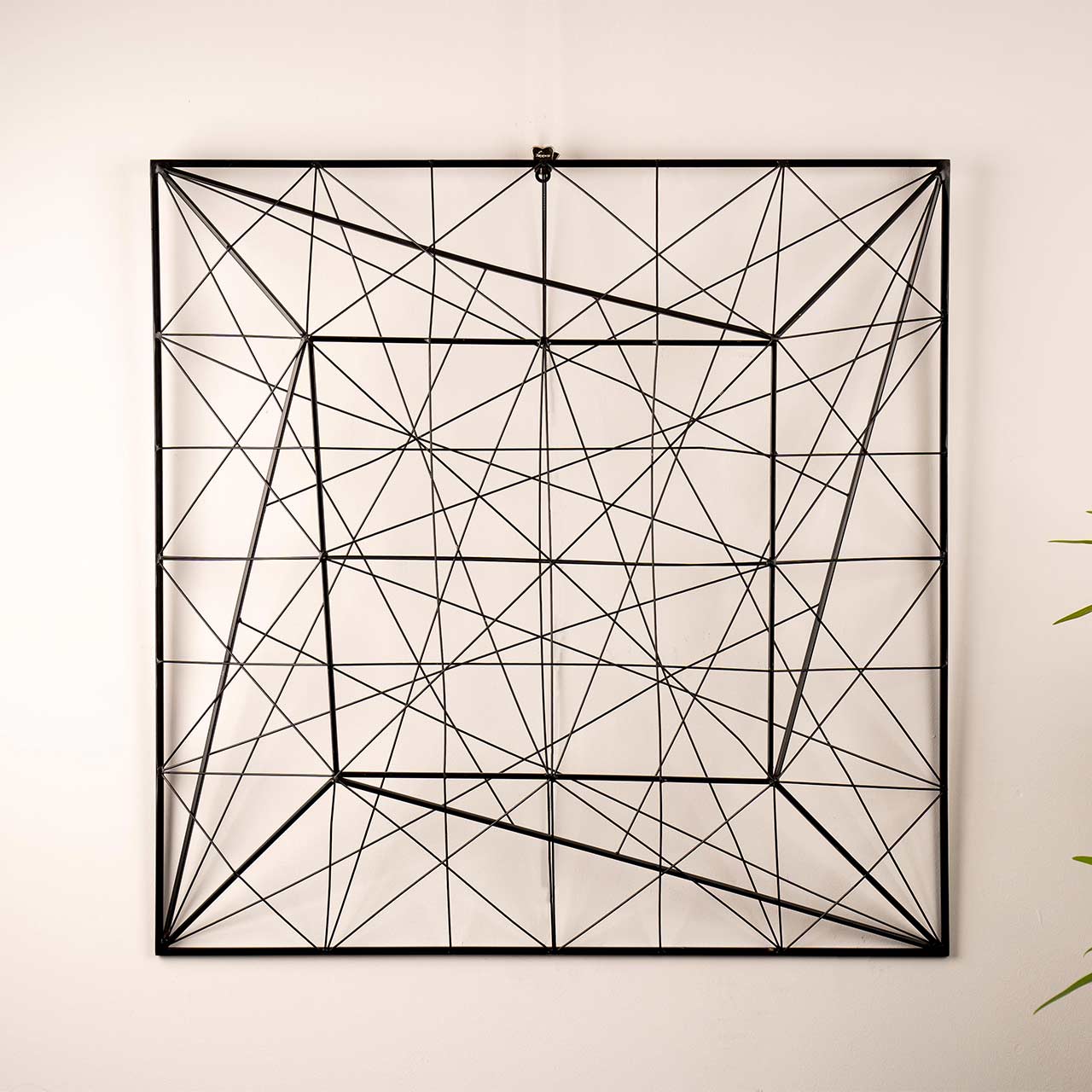 81.3x81.3 Black Metal Wall Decoration