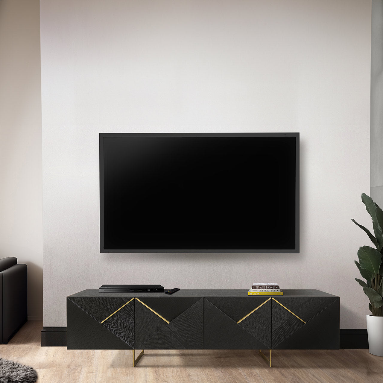 Ivanna 4 Door Entertainment Unit Espresso Oak