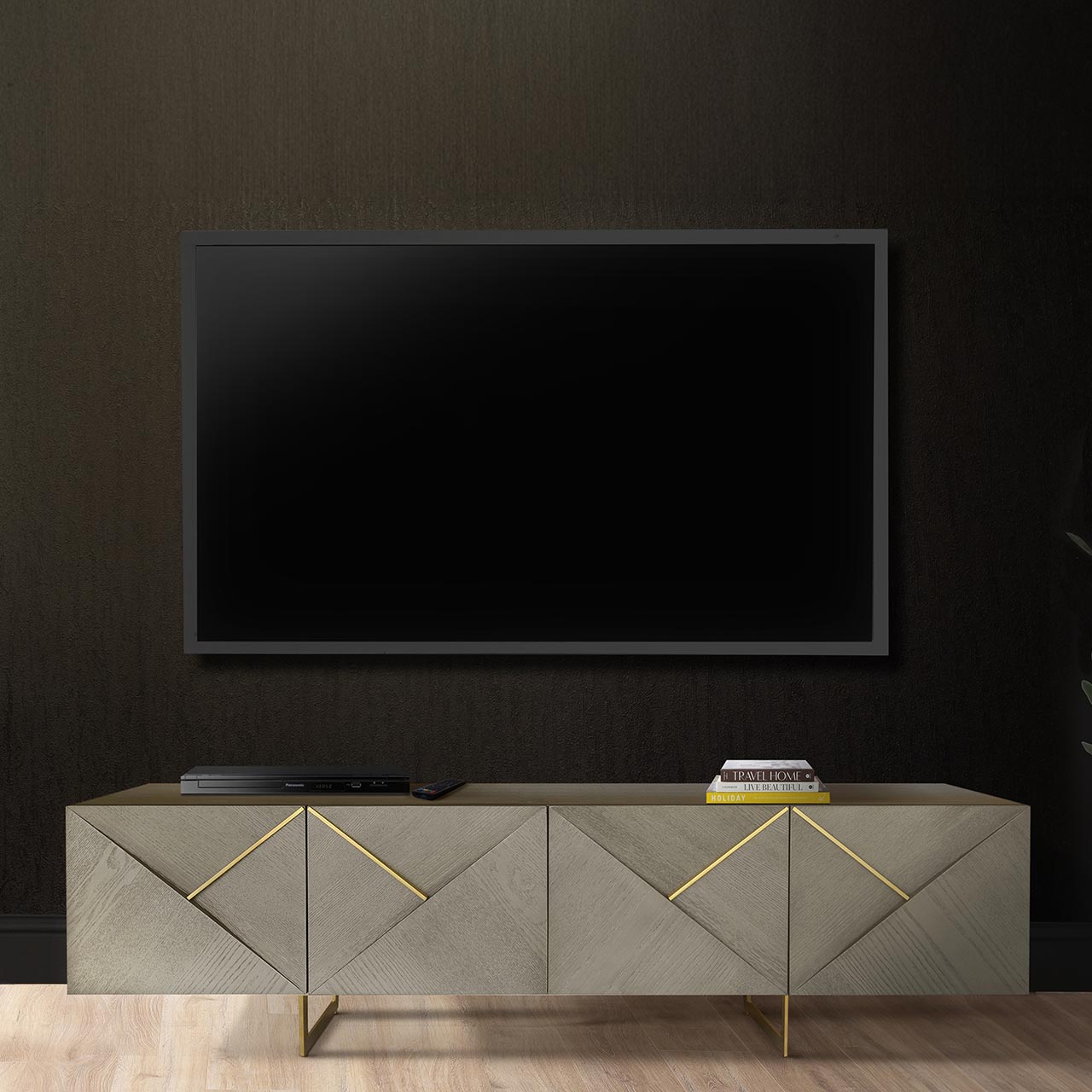 Ivanna 4 Door Entertainment Unit Ash Oak