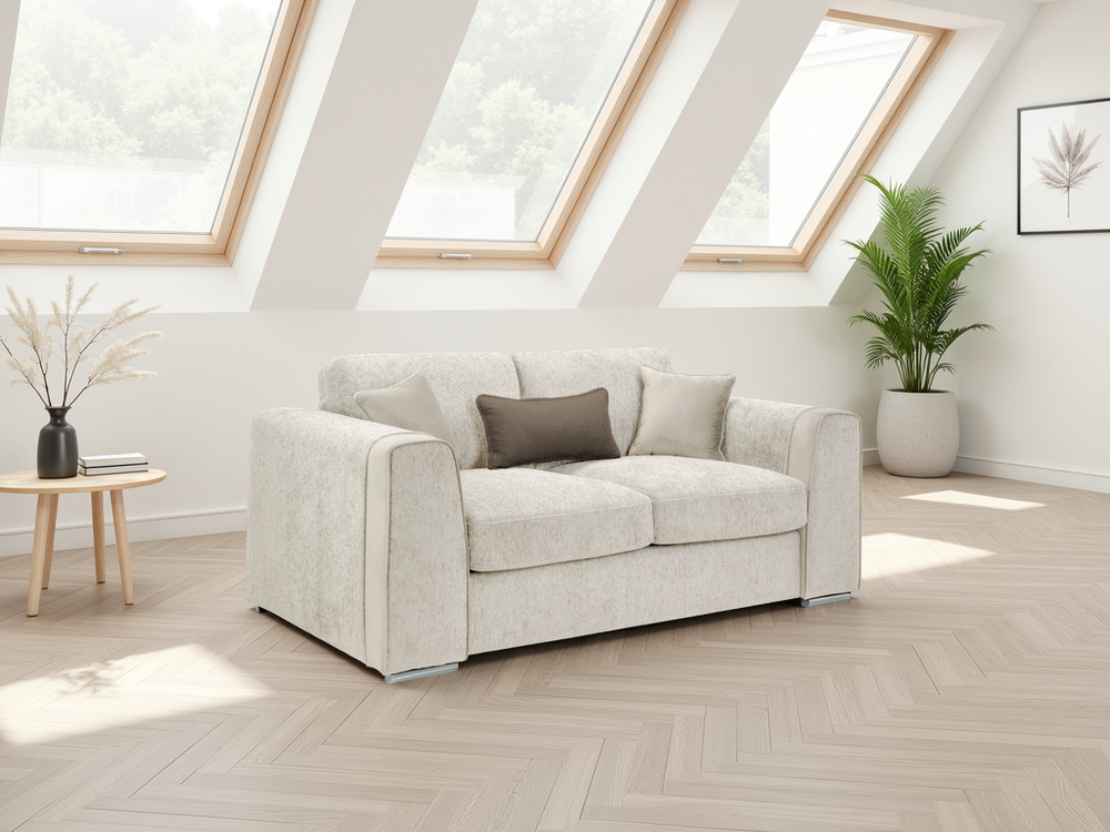 Naples Sofa Beige 2 Seater - Xshowhome