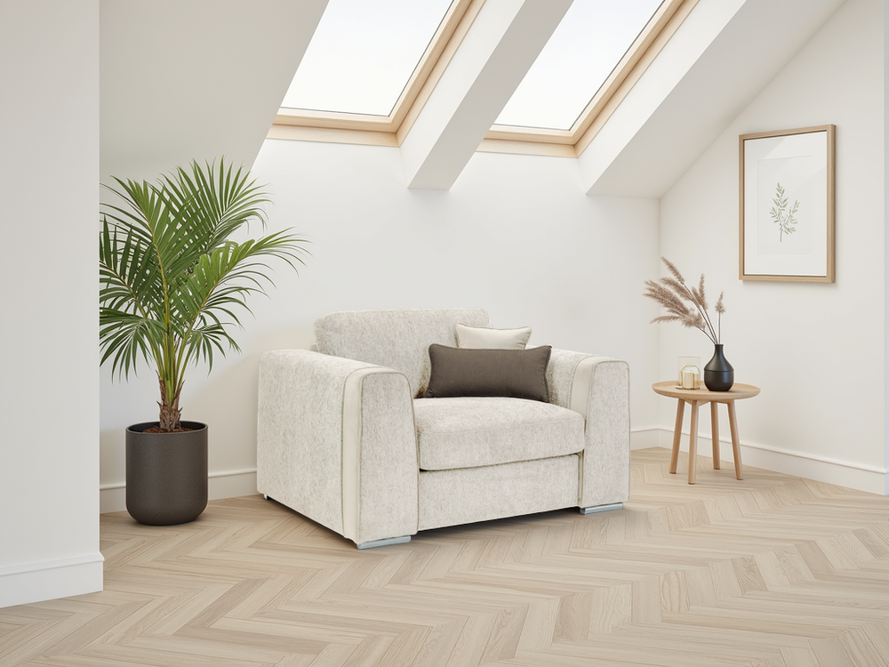 Naples Sofa Beige Armchair - Xshowhome