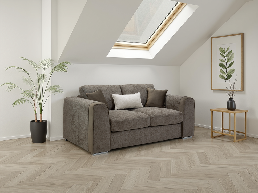 Naples Sofa Mocha 2 Seater - Xshowhome