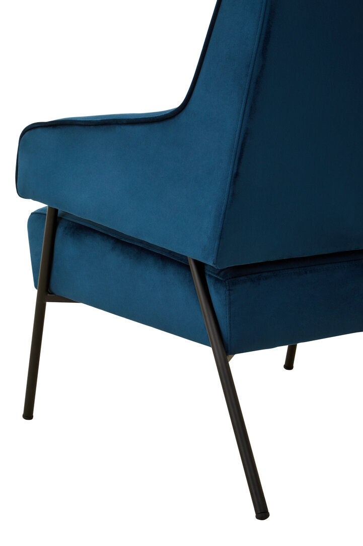 Henia Blue Velvet Chair – Xshowhome furniture