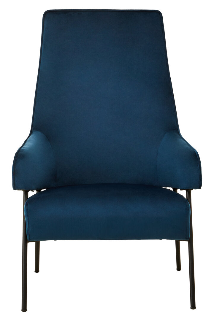 Henia Blue Velvet Chair – Xshowhome furniture