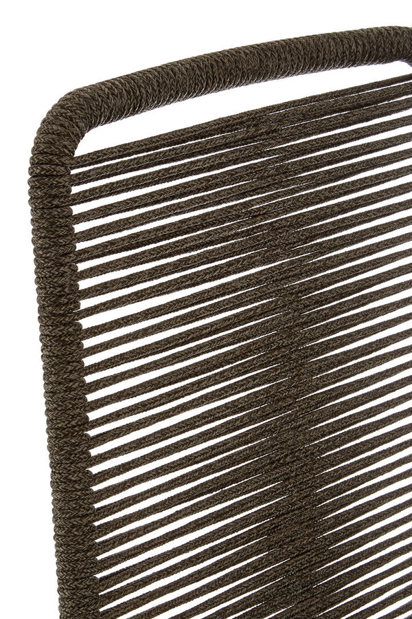 Sisal Grey Rope Chair detail image – Xshowhome furniture