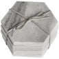 Grey Marble Hexagonal Coasters