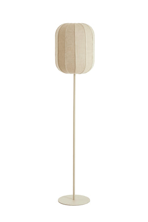 Floor lamp Ø35x165 cm SOLUNE natural+cream | Light & Living