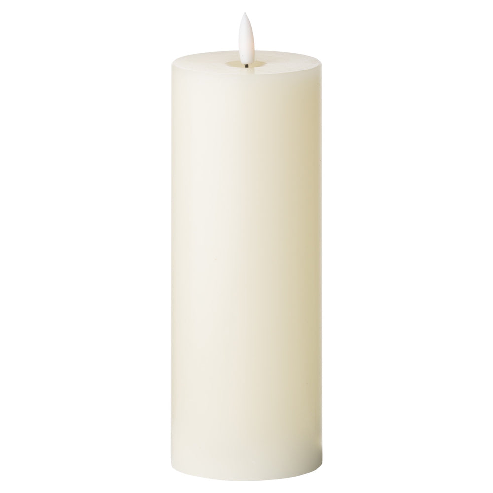 Luxe Collection Natural Glow 3x8 LED Cream Candle