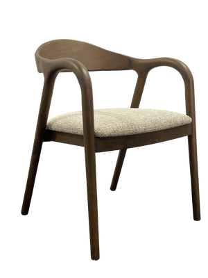 Dining chair Mihara mocca fancy fire retardant