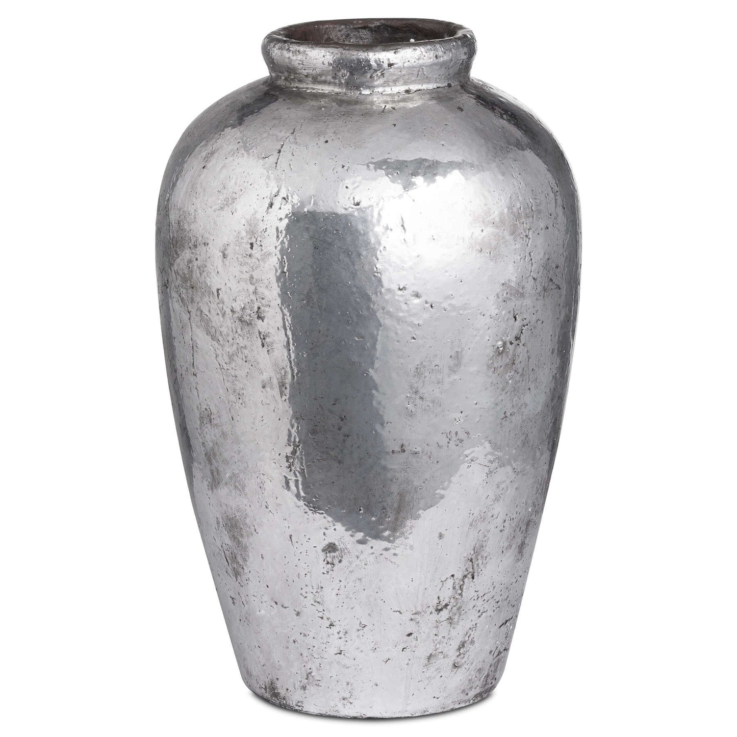 Tall Metallic Ceramic Vase