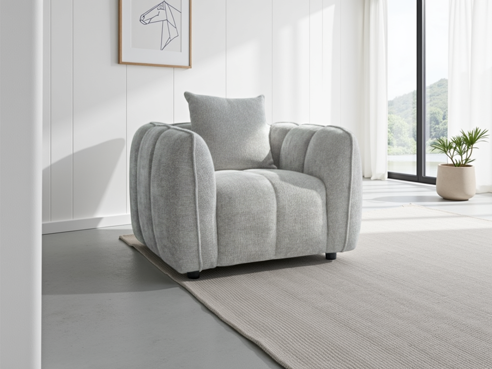 Venice Sofa Grey Armchair - Xshowhome