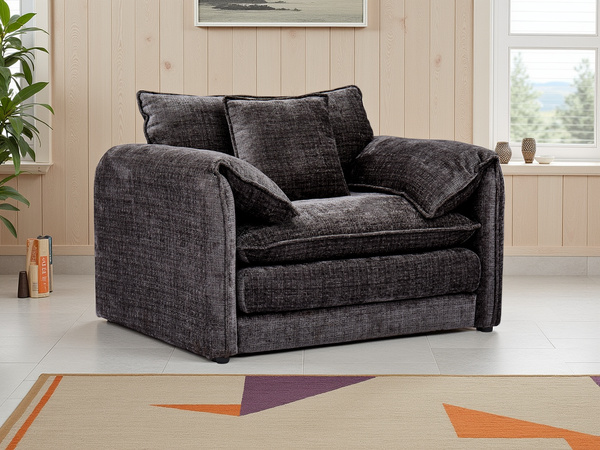 Solaya Sofa Black Armchair - Xshowhome