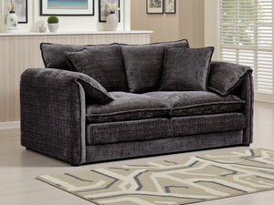 Solaya Sofa Black 2 Seater - Xshowhome