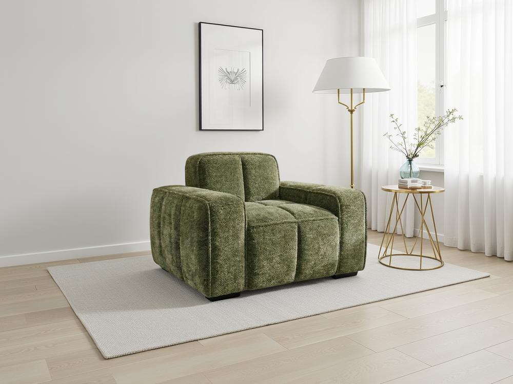 Paris Sofa Olive Armchair - Xshowhome