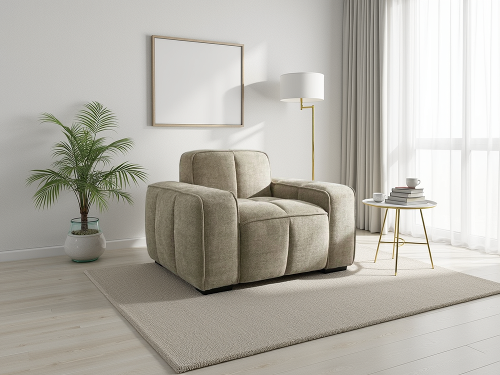 Paris Sofa Beige Armchair - Xshowhome