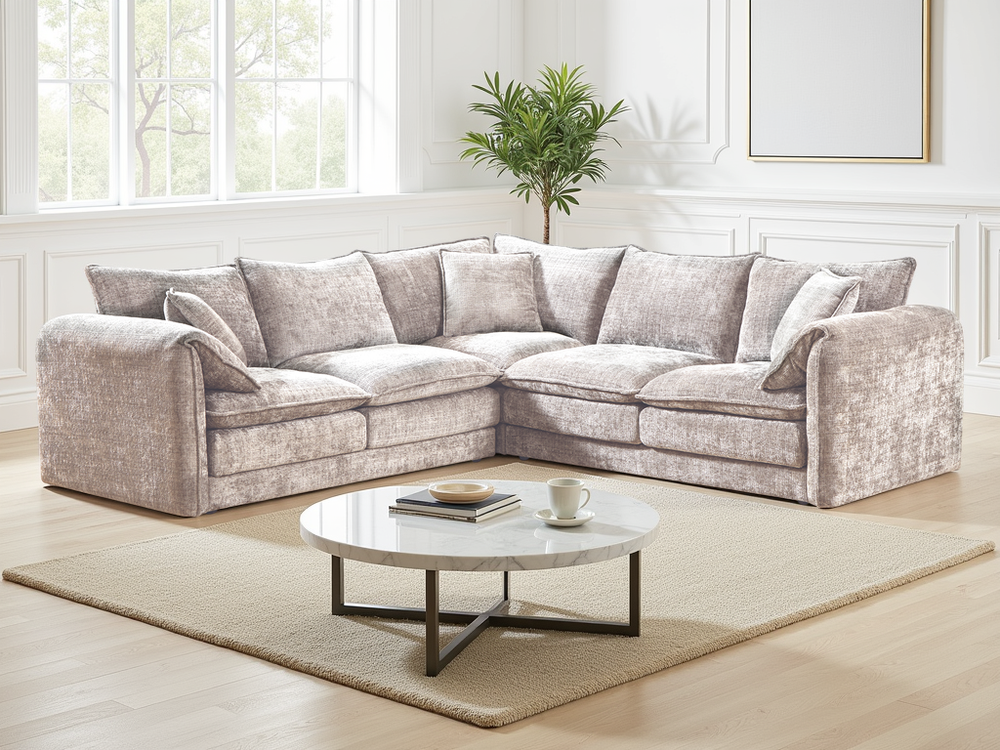 Solaya Sofa Beige Large Corner - Xshowhome