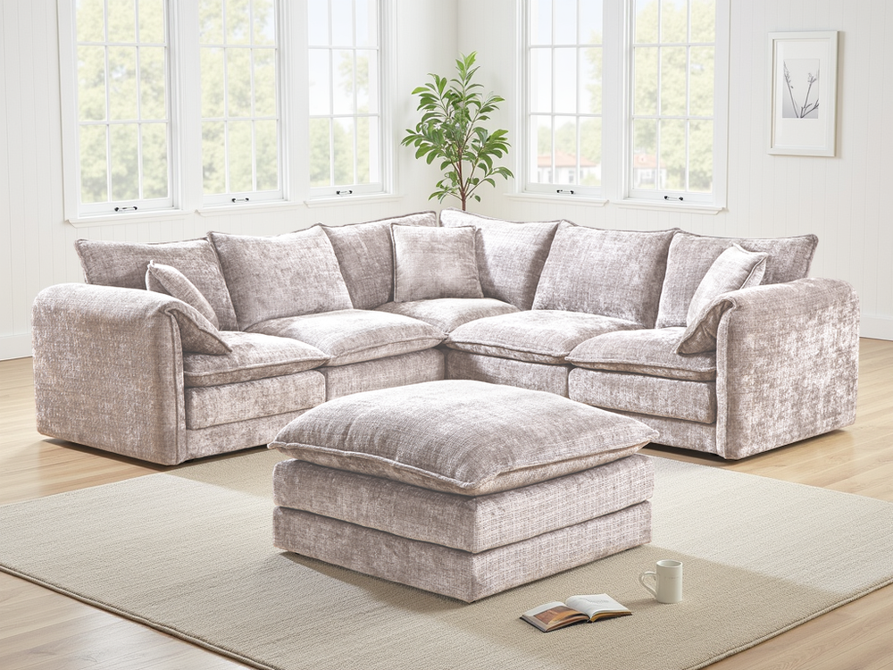 Solaya Sofa Beige Large Corner - Xshowhome
