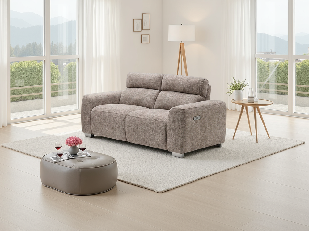 Toronto Electric Recliner Beige 2 Seater - Xshowhome