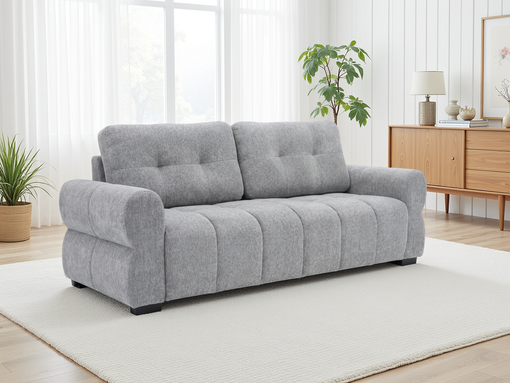 San Marino Sofa Grey 3 Seater - Xshowhome
