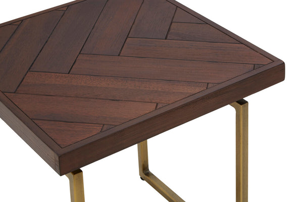 Brando Acacia Wood Effect Side Table detail image – Xshowhome furniture