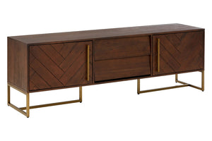 Brando Acacia Wood Effect Media Unit detail image – Xshowhome furniture