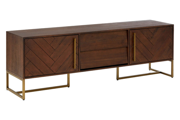 Brando Acacia Wood Effect Media Unit detail image – Xshowhome furniture