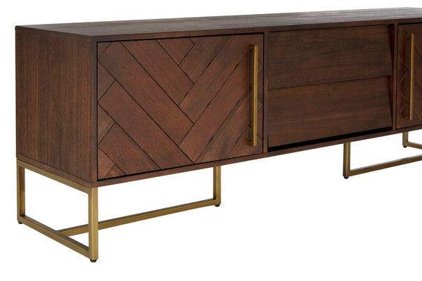 Brando Acacia Wood Effect Media Unit detail image – Xshowhome furniture