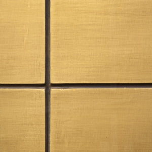 Coffee table Collada brushed gold incl. glass top