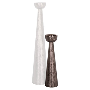 Candle holder Saphira smoke small