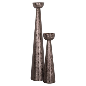 Candle holder Saphira smoke large