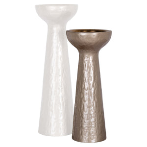 Candle holder Juana beige small