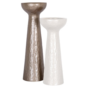 Candle holder Juana beige large