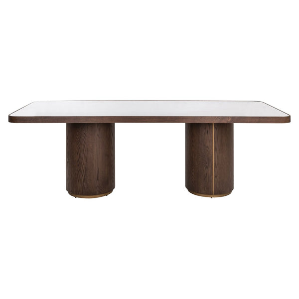 Dining table Willox brown 235 including glass