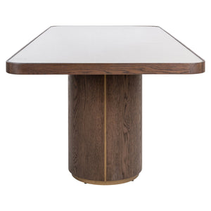 Dining table Willox brown 235 including glass