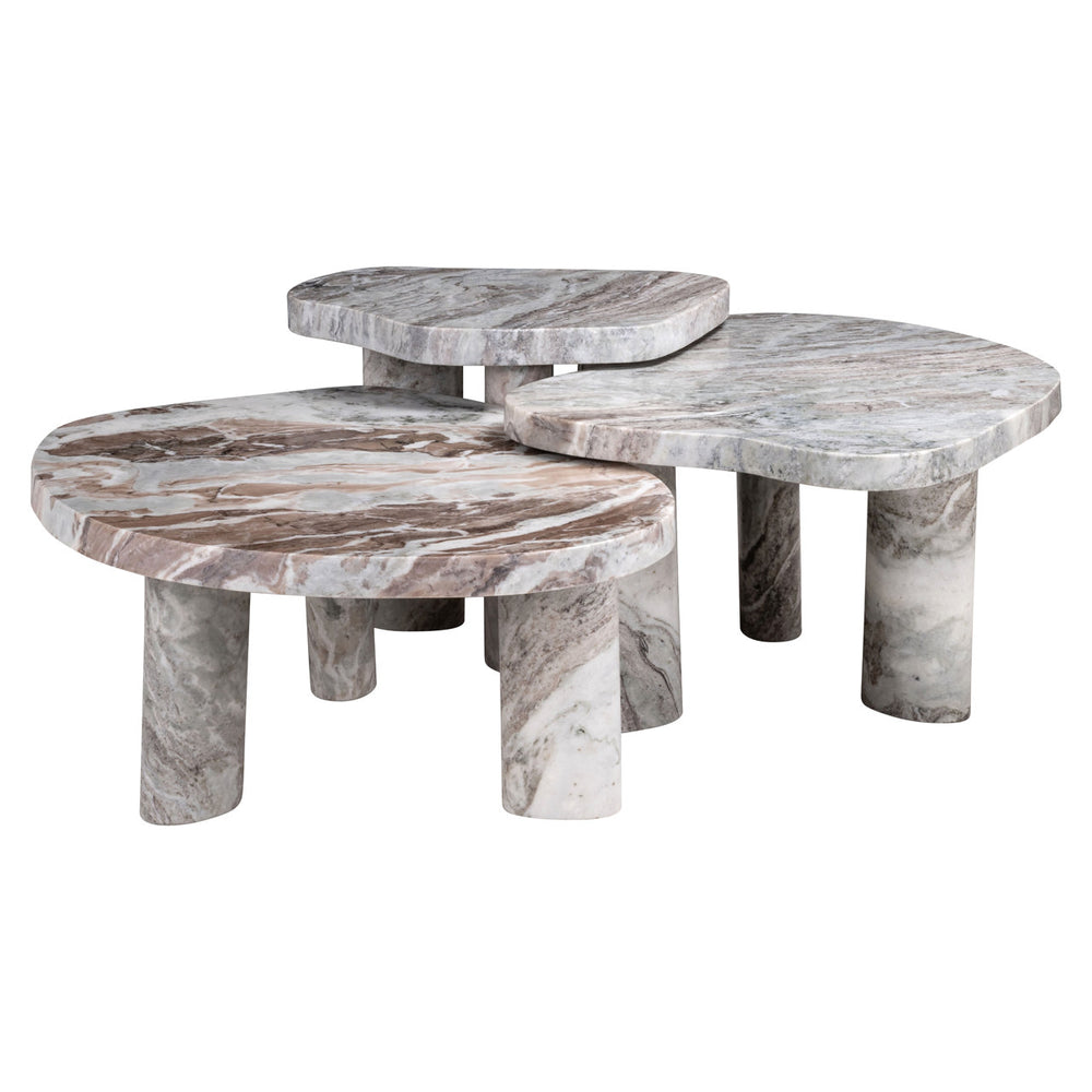 Coffee table Camino Blush beige (Set of 3)