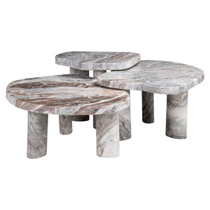 Coffee table Camino Blush beige (Set of 3)