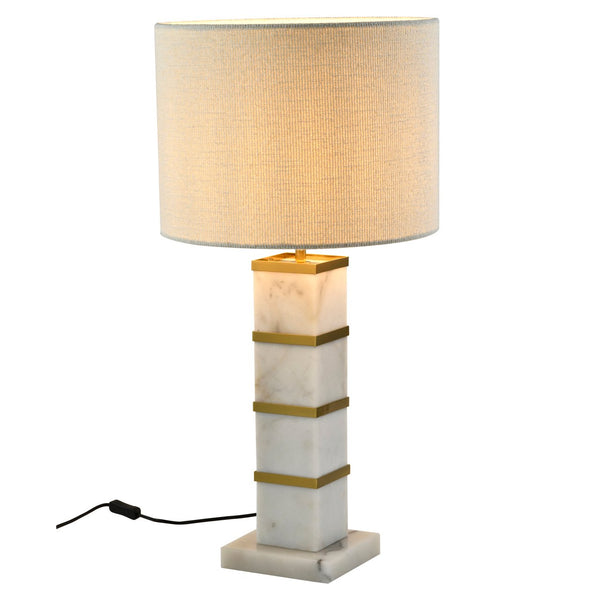 Table lamp Celinae white including lampshade