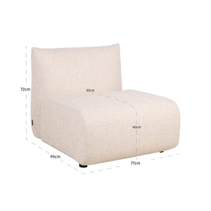 Outdoor sofa Dawson beige alpine extra element