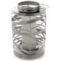 Large Antique Silver Ribbon lantern