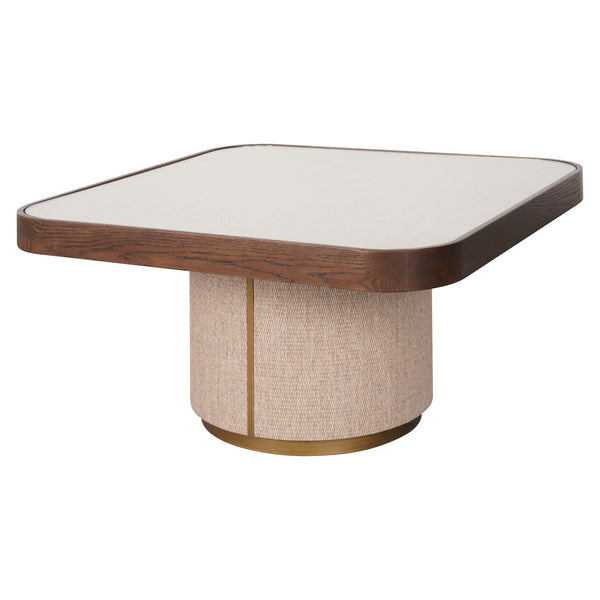 Coffee table Willox brown including glass (Set of 2)