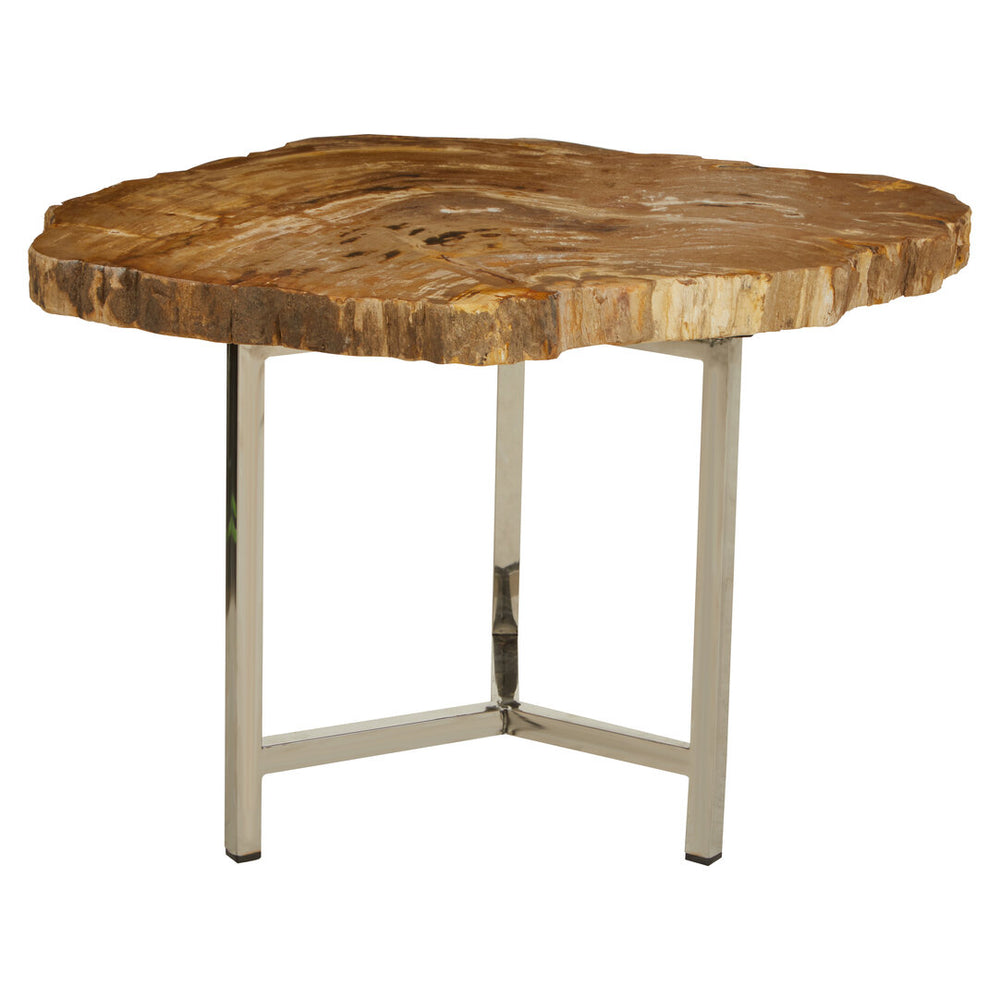 Relic Small Petrified Wood Side Table – Xshowhome furniture