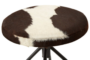 Boho Cowhide Bar Stool detail image – Xshowhome furniture